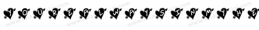 Youre always in my heart字体转换